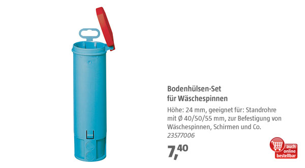 Bodenhülsen-Set für Wäschespinnen