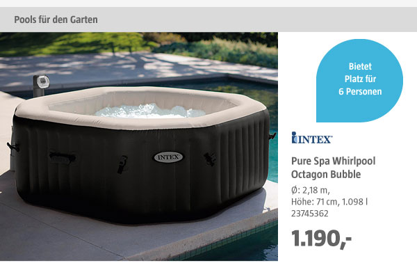 Pure Spa Whirlpool Octagon Bubble