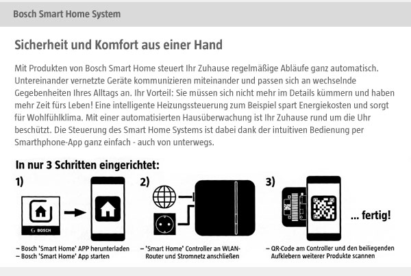 Bosch Smart Home System - Sicherheit und Komfort aus einer Hand