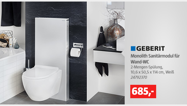 Geberit Monolith Sanitärmodul für Wand-WC