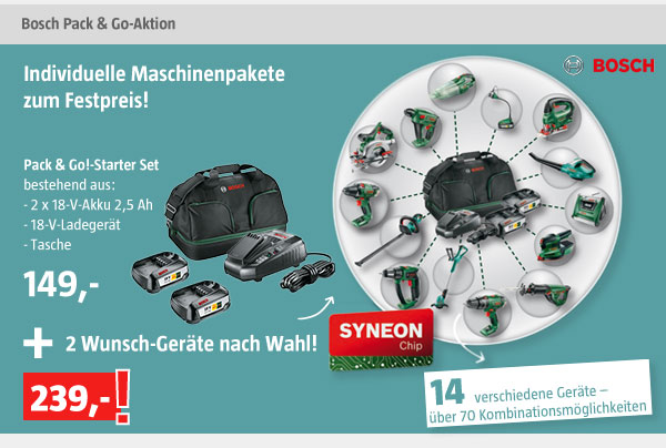 Bosch Pack & Go-Aktion