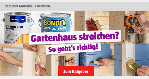 Gartenhaus streichen? So geht's richtig!