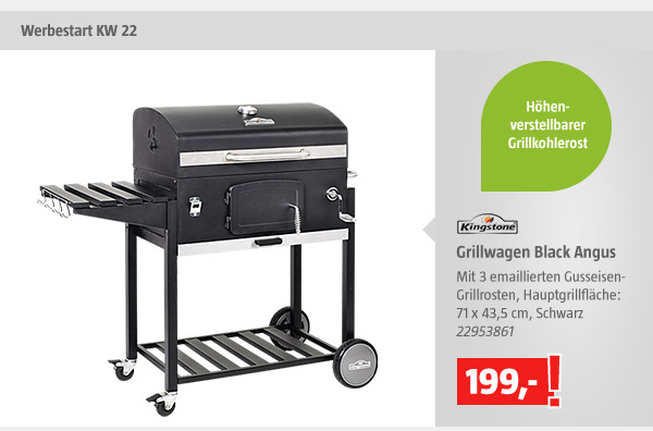 Kingstone Grillwagen Black Angus