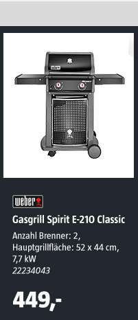 Weber Gasgrill Spirit E-210 Classic