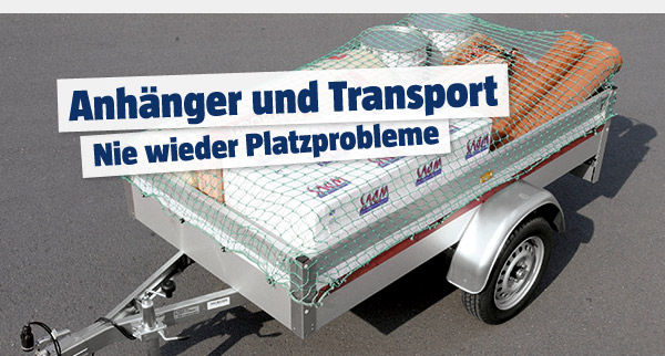 Anhänger und Transport - Nie wieder Platzprobleme