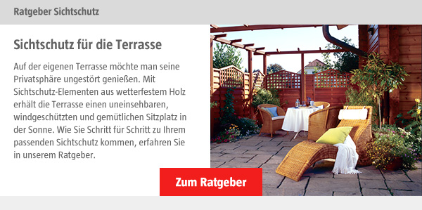 Sichtschutz für die Terrasse