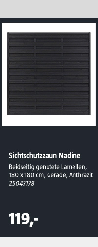 Sichtschutzzaun Nadine