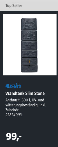 4rain Wandtank Slim Stone