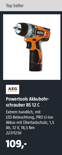 AEG Powertools Akkubohrschrauber BS 12 C