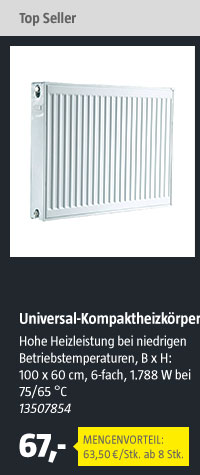 Universal-Kompaktheizkörper