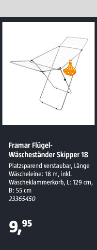 Framar Flügel-Wäscheständer Skipper 18