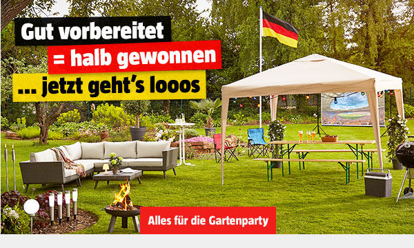 Alles für die Gartenparty