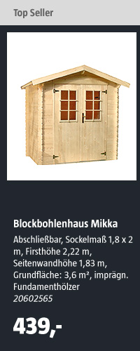 Blockbohlenhaus Mikka