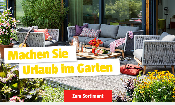 Machen Sie Urlaub im Garten - Zum Sortiment