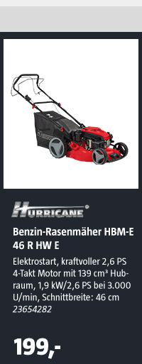 Hurricane Benzin-Rasenmäher HBM-E 46 R HW E