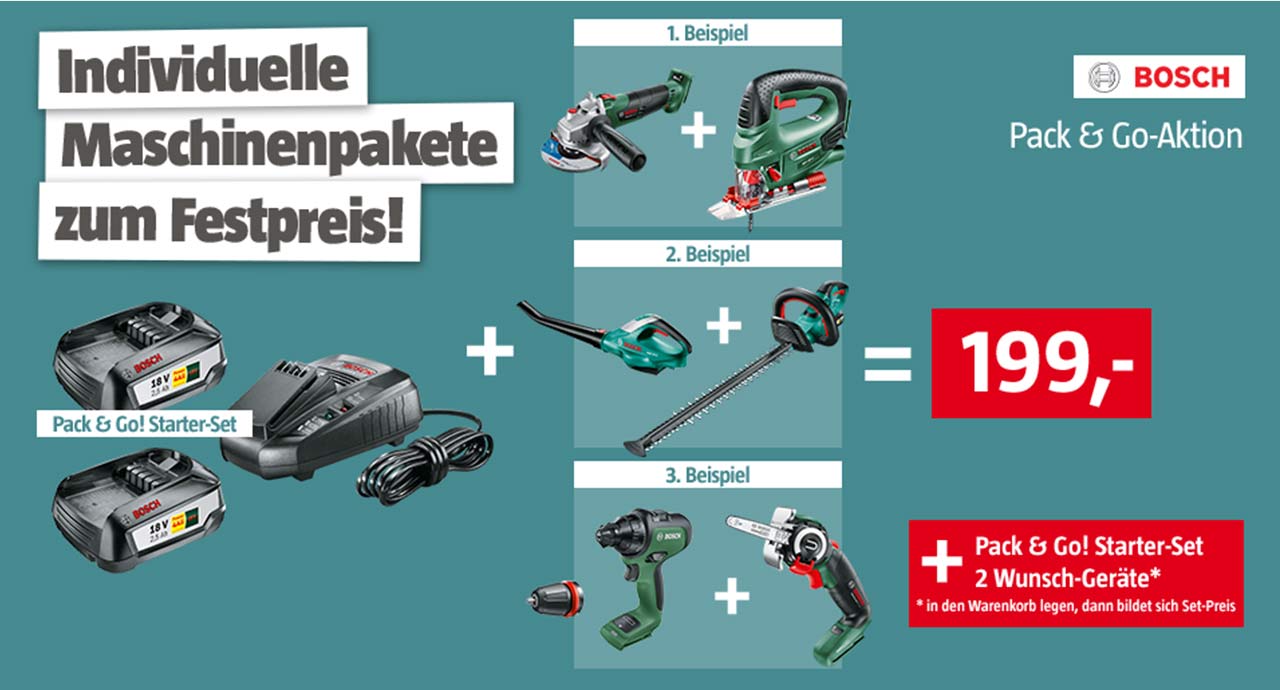 Individuelle Maschinenpakete zum Festpreis!
