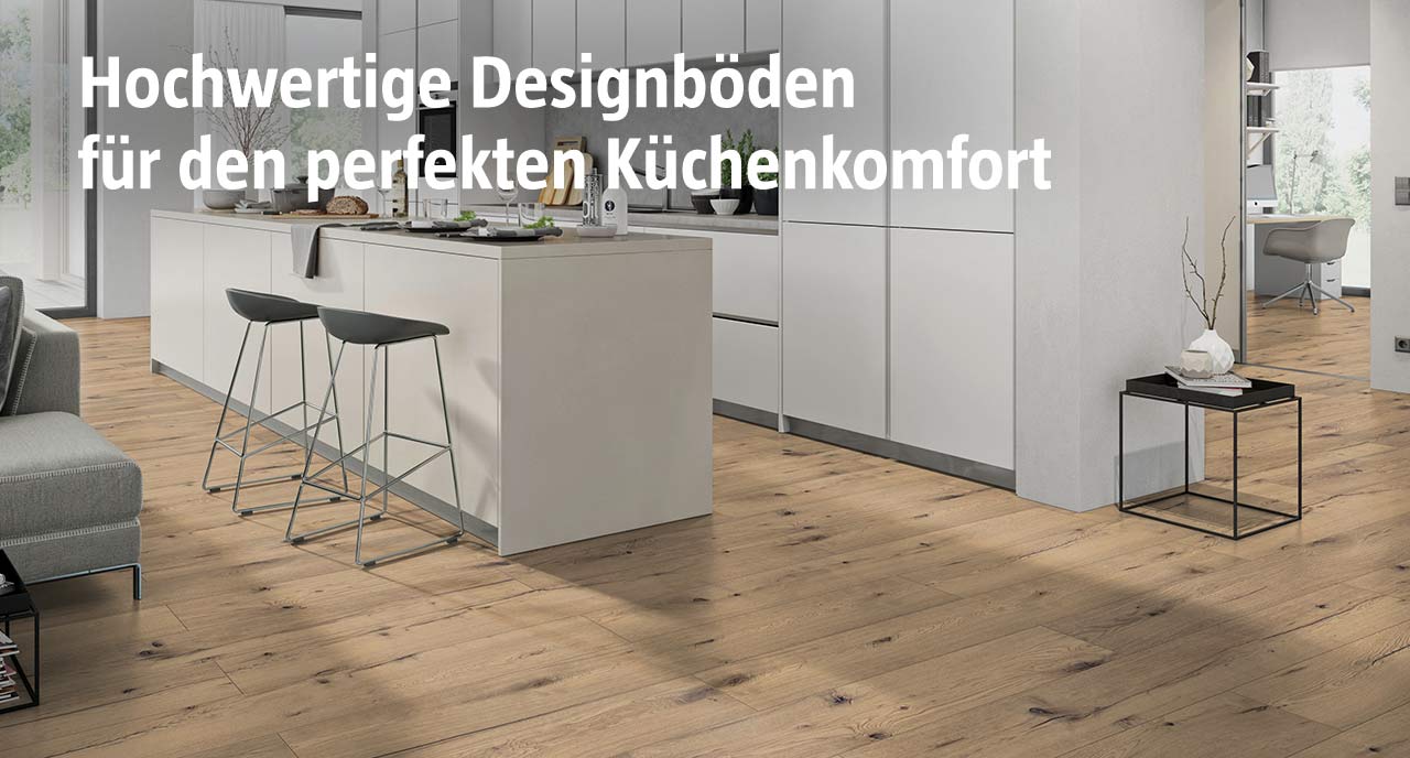 Hochwertige Designböden für den perfekten Küchenkomfort
